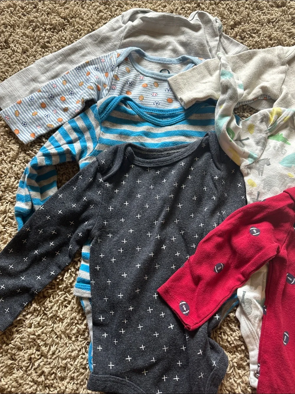 Baby Long-Sleeve Bodysuit Set - 6-9 Mo